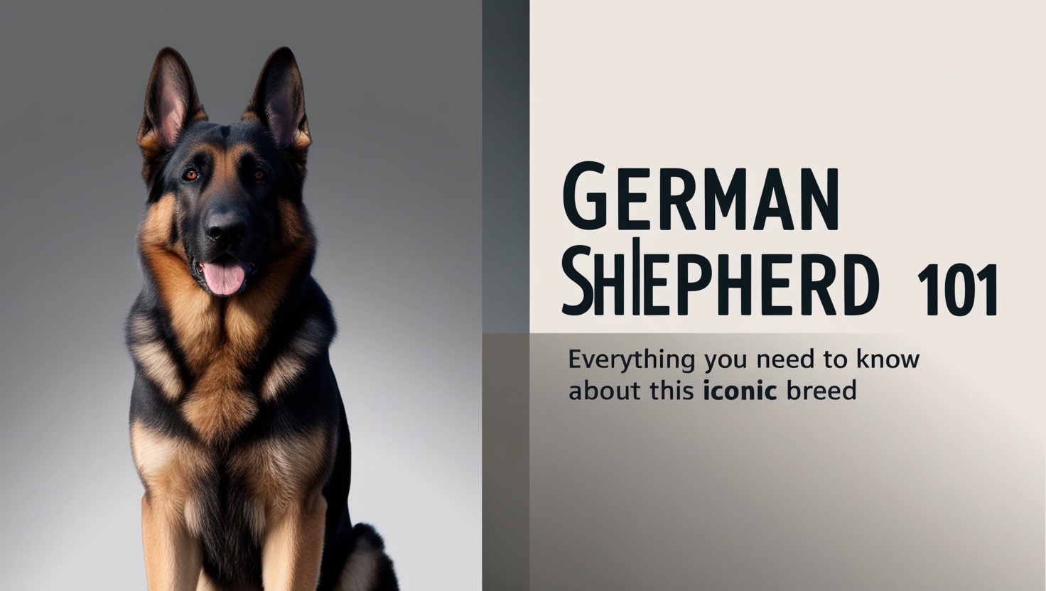 German Shepherd 101: Everything You Need to Know About This Iconic Breed